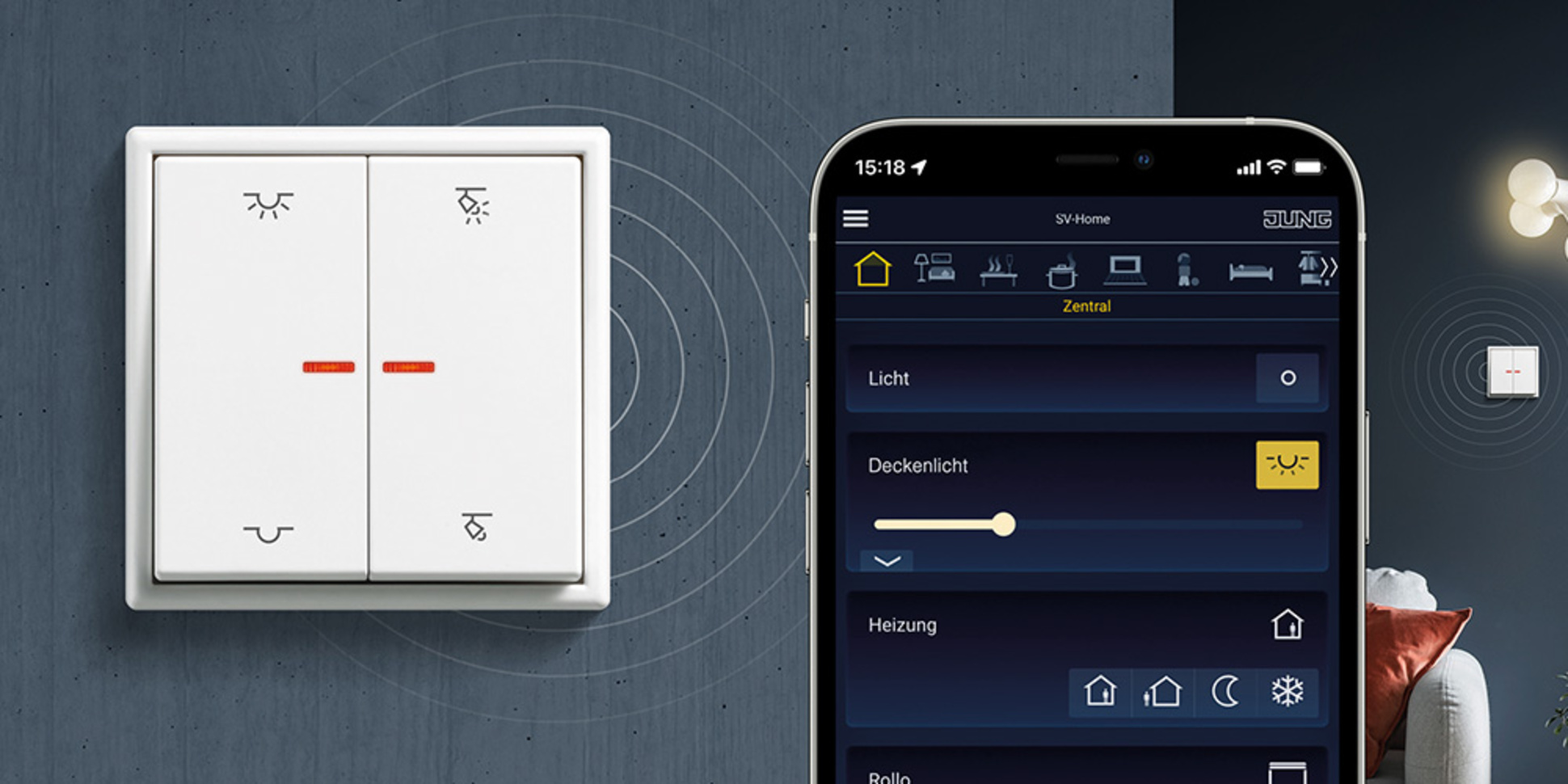 KNX RF Taster bei WER Haustechnik GmbH in Schwäbisch Hall